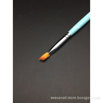 Eeesa Professional Kolinsky Sable Plastic Handle Nail Beauty Brush Angled Gel Nail Brush